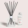 imageMAISON BERGER  Reed Diffuser Clear Glass Scented Bouquet  8 Black Reed Sticks 83 inches  Includes 100 Milliliters 34 Fluid Ounces Fragrance Refill Precious JasmineParis Chic