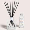 imageMAISON BERGER  Reed Diffuser Clear Glass Scented Bouquet  8 Black Reed Sticks 83 inches  Includes 100 Milliliters 34 Fluid Ounces Fragrance Refill Precious JasminePrecious Jasmine