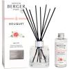 imageMAISON BERGER  Reed Diffuser Clear Glass Scented Bouquet  8 Black Reed Sticks 83 inches  Includes 100 Milliliters 34 Fluid Ounces Fragrance Refill Precious JasmineParis Chic