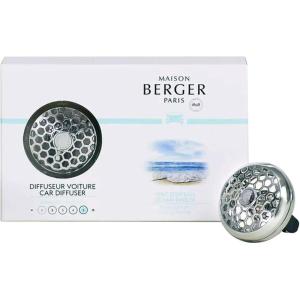 imageMAISON BERGER  Refillable Car Air Freshener Vent Clip Diffuser Set  31 x 2 x 08 inches  Made in France Joy Agave GardenOcean Breeze