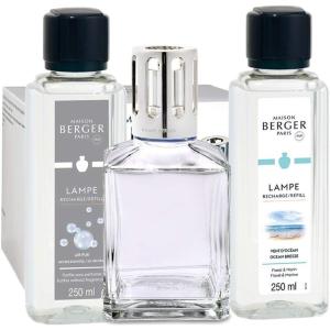 imageMAISON BERGER Lampe Berger Giftset  Home Fragrance Diffuser  Includes 2 Fragrances So Neutral and Ocean Breeze  250 milliliters  845 Fluid Ounces Starter SquareStarter Square