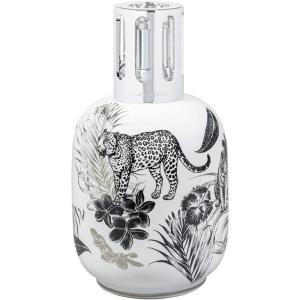 imageMAISON BERGER Porcelain Fragrance Lamp  White Jungle Home Diffuser ampamp Air Purifier 63 x 36 x 36 inches  FrenchMade Since 1898  Gift Set wCotton Wick Snuffer Funnel  No Oil IncludedJungle White