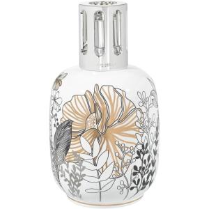 imageMAISON BERGER Porcelain Fragrance Lamp  White Jungle Home Diffuser ampamp Air Purifier 63 x 36 x 36 inches  FrenchMade Since 1898  Gift Set wCotton Wick Snuffer Funnel  No Oil IncludedVegetale White