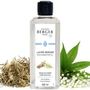 imageMaison Berger  Ocean Breeze  Lampe Berger Fragrance Refill for Home Fragrance Oil Diffuser  169 Fluid Ounces  500 millilitersPure White Tea