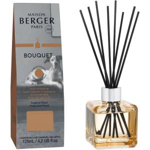 imageReed Diffuser  Cube  Clear  Scented Bouquet with Reed Sticks  Prefilled with Lampe Berger Fragrance  125 Milliliters  42 Fluid Ounces CitronellaAntiOdor Pet Fruity  Floral