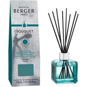 imageReed Diffuser  Cube  Clear  Scented Bouquet with Reed Sticks  Prefilled with Lampe Berger Fragrance  125 Milliliters  42 Fluid Ounces CitronellaMy Bathroom Free From Unpleasant Odors