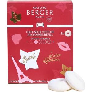 imageSet of 2 Car Odor Diffuser Refill  Ceramic System  46 weeks Ceramic Diffusion Time  Lampe Berger Fragrance  Made in France Citrus BreezeLolita Lempicka Sweet