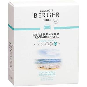 imageSet of 2 Car Odor Diffuser Refill  Ceramic System  46 weeks Ceramic Diffusion Time  Lampe Berger Fragrance  Made in France Citrus BreezeOcean Breeze