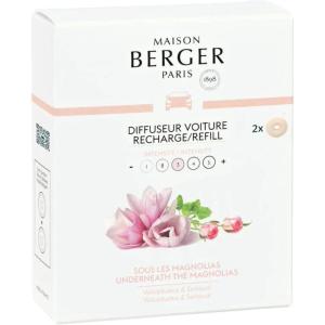 imageSet of 2 Car Odor Diffuser Refill  Ceramic System  46 weeks Ceramic Diffusion Time  Lampe Berger Fragrance  Made in France Citrus BreezeUnderneath the Magnolias