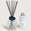 imageMAISON BERGER  Reed Diffuser  Model Mineral  Scented Bouquet with 6 Reed Sticks  315 x 315 x 945 inches  6 Fluid Ounces Lampe Berger Home Fragrance Bottle Blue White  Pure White TeaFrosted Emerald  Bleu Seduction