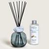 imageMAISON BERGER  Reed Diffuser  Model Mineral  Scented Bouquet with 6 Reed Sticks  315 x 315 x 945 inches  6 Fluid Ounces Lampe Berger Home Fragrance Bottle Blue White  Pure White TeaBlue White  Pure White Tea