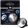 imageMAISON BERGER  Adjustable Refillable Car Air Freshener Vent Clip Diffuser Set  175quot Diameter x 125quot Depth  Made in France OnOff Flash  Gun MetalOnOff Flash  Gun Metal