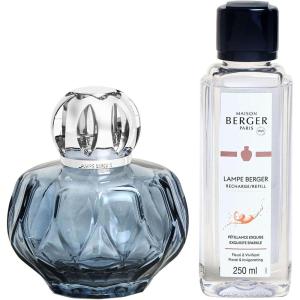 imageMAISON BERGER  Giftset Lampe Berger  Model Rosalie  Home Fragrance Diffuser  76 x 48 x 77 inches  Includes Fragrance Exquisite Sparkle 250 milliliters  845 Fluid Ounces BlueBlue