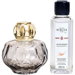 imageMAISON BERGER  Giftset Lampe Berger  Model Rosalie  Home Fragrance Diffuser  76 x 48 x 77 inches  Includes Fragrance Exquisite Sparkle 250 milliliters  845 Fluid Ounces BlueGrey