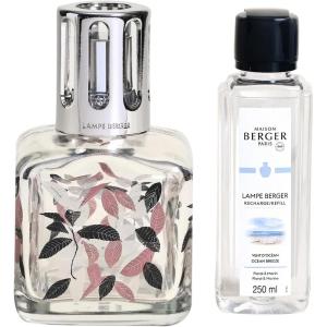 imageMAISON BERGER Lampe Berger Giftset Ice Cube  Home Fragrance Diffuser  Perfuming  55 x 3 x 3 inches  Made in France  Includes Fragrance Ocean Breeze 845 Fluid Onces  250 milliliters ZebraLeaves