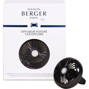 imageMAISON BERGER Luxury Car Air Freshener Vent Clip  Refillable Scent Diffuser for Car Vents FrenchMade Adjustable Fragrance No PodsRefills Included 175 Diameter  Graphic Matte FinishGun Metal Finish