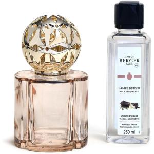 imageMAISON BERGER Pomelis Fragrance Lamp Gift Set Chocolate 250ml Vanilla Magnificence Lacquered Glass Diffuser  Elegant Parisian Design  10h Diffusion  Made in FranceBeige