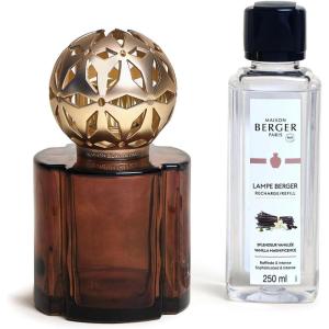 imageMAISON BERGER Pomelis Fragrance Lamp Gift Set Chocolate 250ml Vanilla Magnificence Lacquered Glass Diffuser  Elegant Parisian Design  10h Diffusion  Made in FranceChocolate