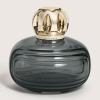 imageMAISON BERGER  Enigma Lampe Berger  Art Deco 2in1 OdorNeutralizing and Fragrance Catalytic Lamp 386 mL  1305 fl oz  No Fragrance Included  Made in France BlueGray