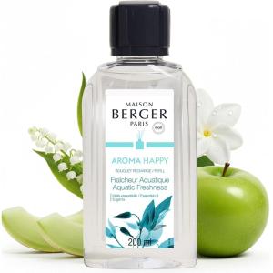imageMAISON BERGER  Reed Diffuser Fragrance Refills  676 fl oz 200 mL  Home Fragrance Oil for Reed amp Ceramic Diffusers  Made in France Lemon FlowerAroma Happy