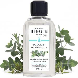 imageMAISON BERGER  Reed Diffuser Fragrance Refills  676 fl oz 200 mL  Home Fragrance Oil for Reed amp Ceramic Diffusers  Made in France Lemon FlowerFresh Eucalyptus