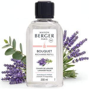 imageMAISON BERGER  Reed Diffuser Fragrance Refills  676 fl oz 200 mL  Home Fragrance Oil for Reed amp Ceramic Diffusers  Made in France Lemon FlowerLavender Fields 2