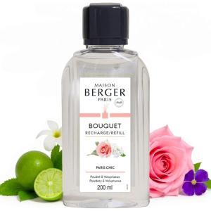 imageMAISON BERGER  Reed Diffuser Fragrance Refills  676 fl oz 200 mL  Home Fragrance Oil for Reed amp Ceramic Diffusers  Made in France Lemon FlowerParis Chic