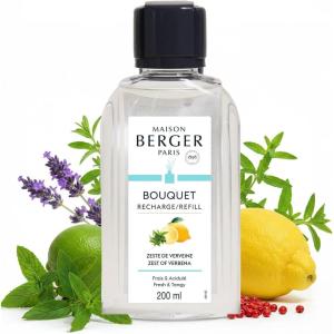 imageMAISON BERGER  Reed Diffuser Fragrance Refills  676 fl oz 200 mL  Home Fragrance Oil for Reed amp Ceramic Diffusers  Made in France Lemon FlowerZest of Verbena