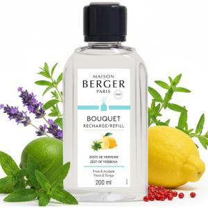 imageMAISON BERGER  Reed Diffuser Fragrance Refills  676 fl oz 200 mL  Home Fragrance Oil for Reed amp Ceramic Diffusers  Made in France Lemon FlowerZest of Verbena 2