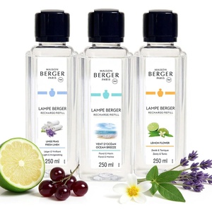image:imageMaison Berger Trio Ophelia Lampe Berger Refill Set 3 x 250 mL for Catalytic Lamps with Air Pur System Lamp Sold Separately Up to 40 Hours per Bottle Helps Neutralize Odors at HomeTrio Fresh