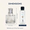 image:imageMaison Berger Mirage Lampe Berger Starter Set Clear Festive Fir  Decorative Catalytic Lamp Air Pur System Includes 250ml Festive Fir Refill Woody Pine Scent Flameless Made in FranceClear