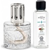 image:imageMaison Berger Mirage Lampe Berger Starter Set Clear Festive Fir  Decorative Catalytic Lamp Air Pur System Includes 250ml Festive Fir Refill Woody Pine Scent Flameless Made in FranceClear