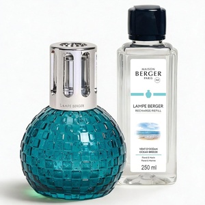 image:imageMAISON BERGER Disco Lamp Gift Set  Grey Checkerboard Catalytic Air Purifier amp Fragrance Diffuser with Pure White Tea Refill Odor Neutralizing Home Care Made in France  250 mL 845 fl ozGreen  Ocean Breeze