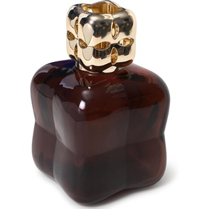 image:imageMAISON BERGER Lampe Berger Cosy Decorative Catalytic Fragrance Lamp in Lacquered Glass with Gold Cosy Mount 523 ml Capacity Purifies and Perfumes the Home with Maison Berger Refills PlumPlum